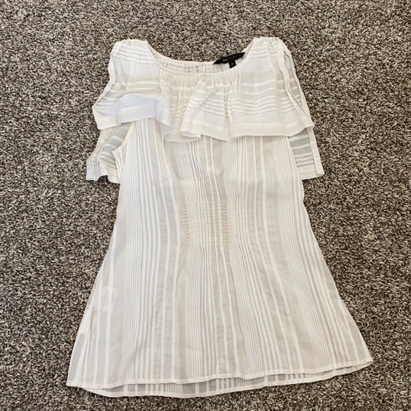BCBG White Blouse Top - Picture 2 of 5